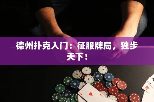 德州撲克入門：征服牌局，獨(dú)步天下！