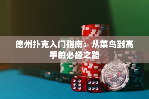 德州撲克入門指南：從菜鳥到高手的必經之路