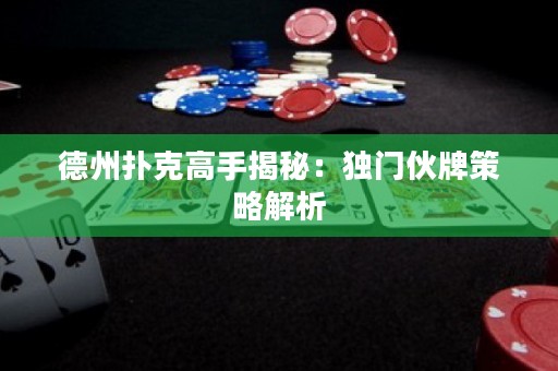 德州撲克高手揭秘：獨門伙牌策略解析