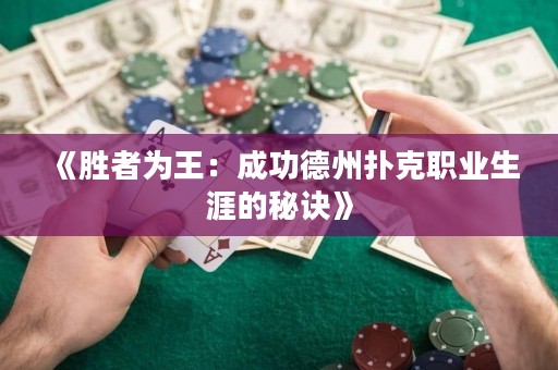 《勝者為王：成功德州撲克職業(yè)生涯的秘訣》