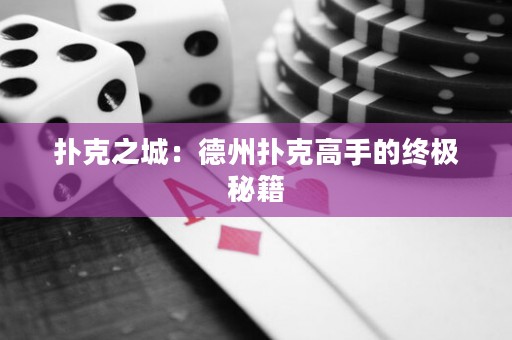 撲克之城：德州撲克高手的終極秘籍