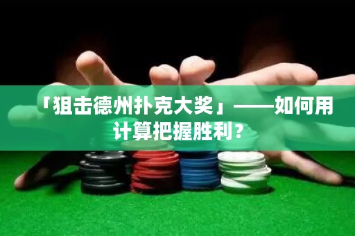 「狙擊德州撲克大獎」——如何用計算把握勝利？
