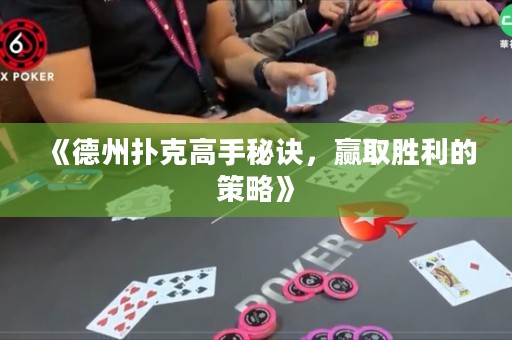 《德州撲克高手秘訣，贏取勝利的策略》