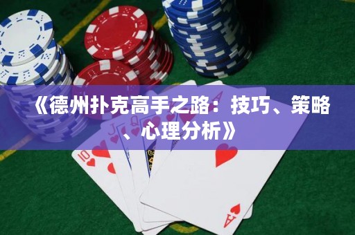 《德州撲克高手之路：技巧、策略、心理分析》