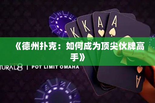 《德州撲克：如何成為頂尖伙牌高手》